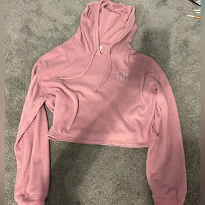 pink hoodie